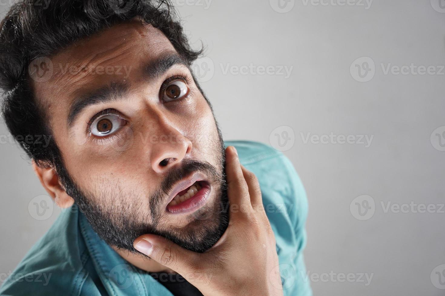 a man watching camera first time photo