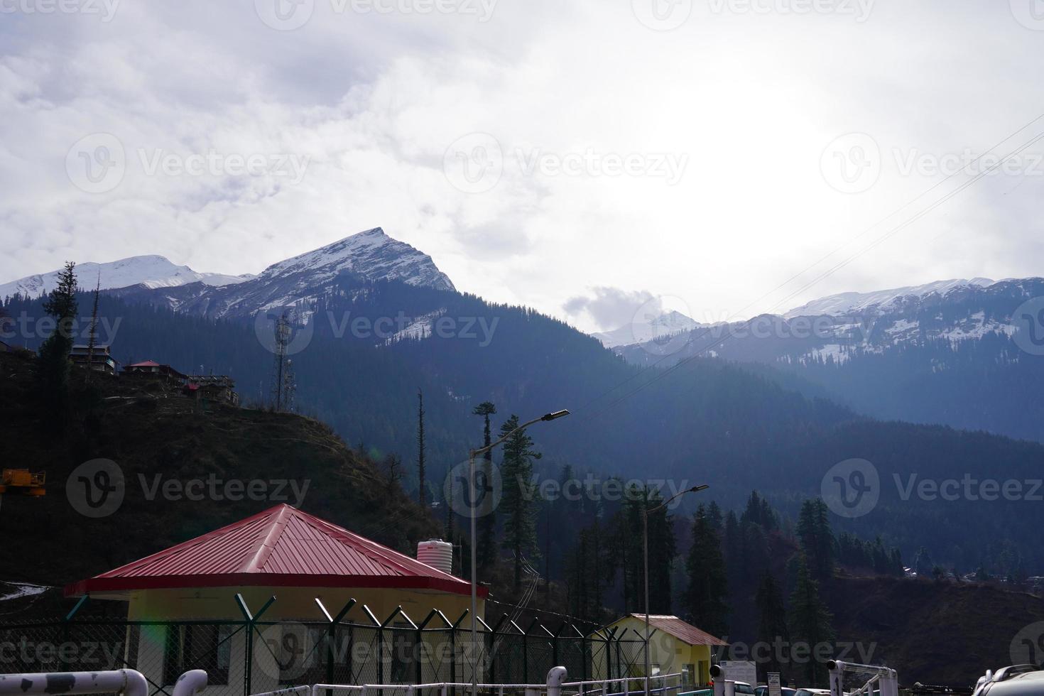 Beautiful tourist place in mountains images photo