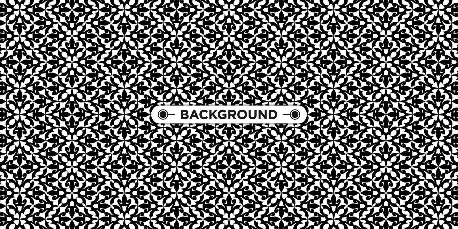 background pattern seamless ethnic geometric black and white vector