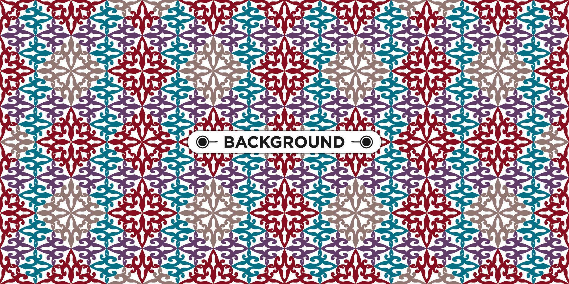 colorful geometric ethnic seamless pattern background vector