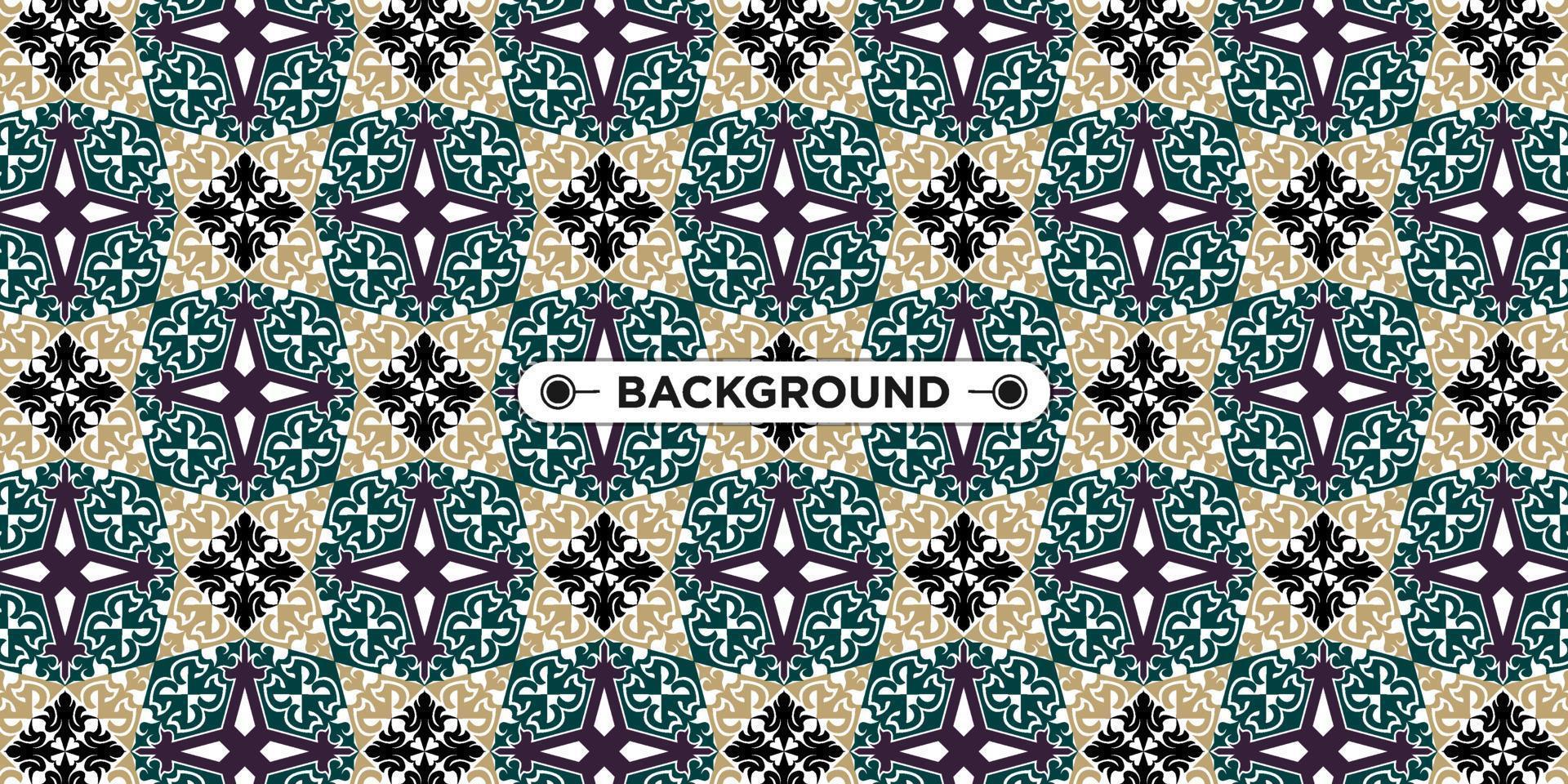Unique colorful ethnic seamless pattern background vector