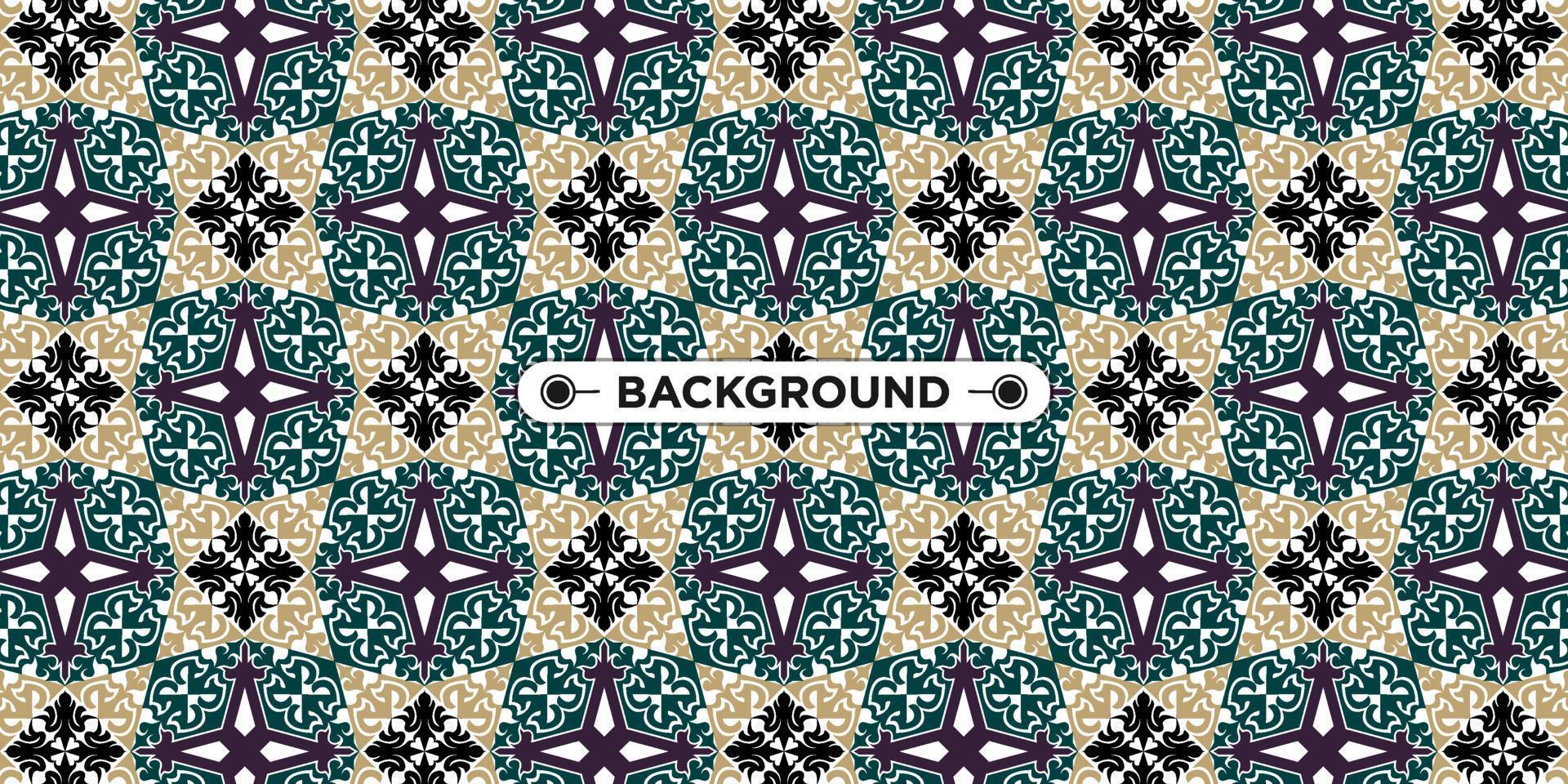 Unique colorful ethnic seamless pattern background vector