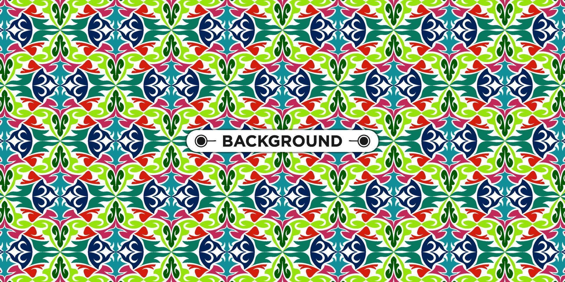 Unique colorful ethnic seamless pattern background vector