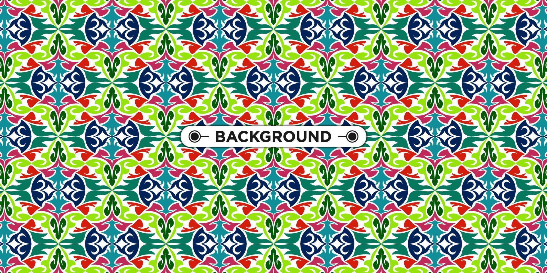 Unique colorful ethnic seamless pattern background vector