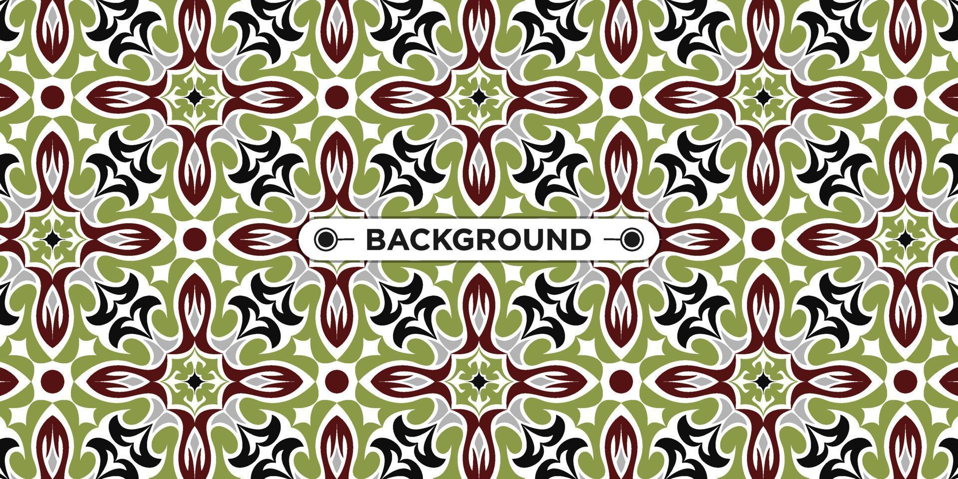 colorful ethnic mandala seamless pattern background vector