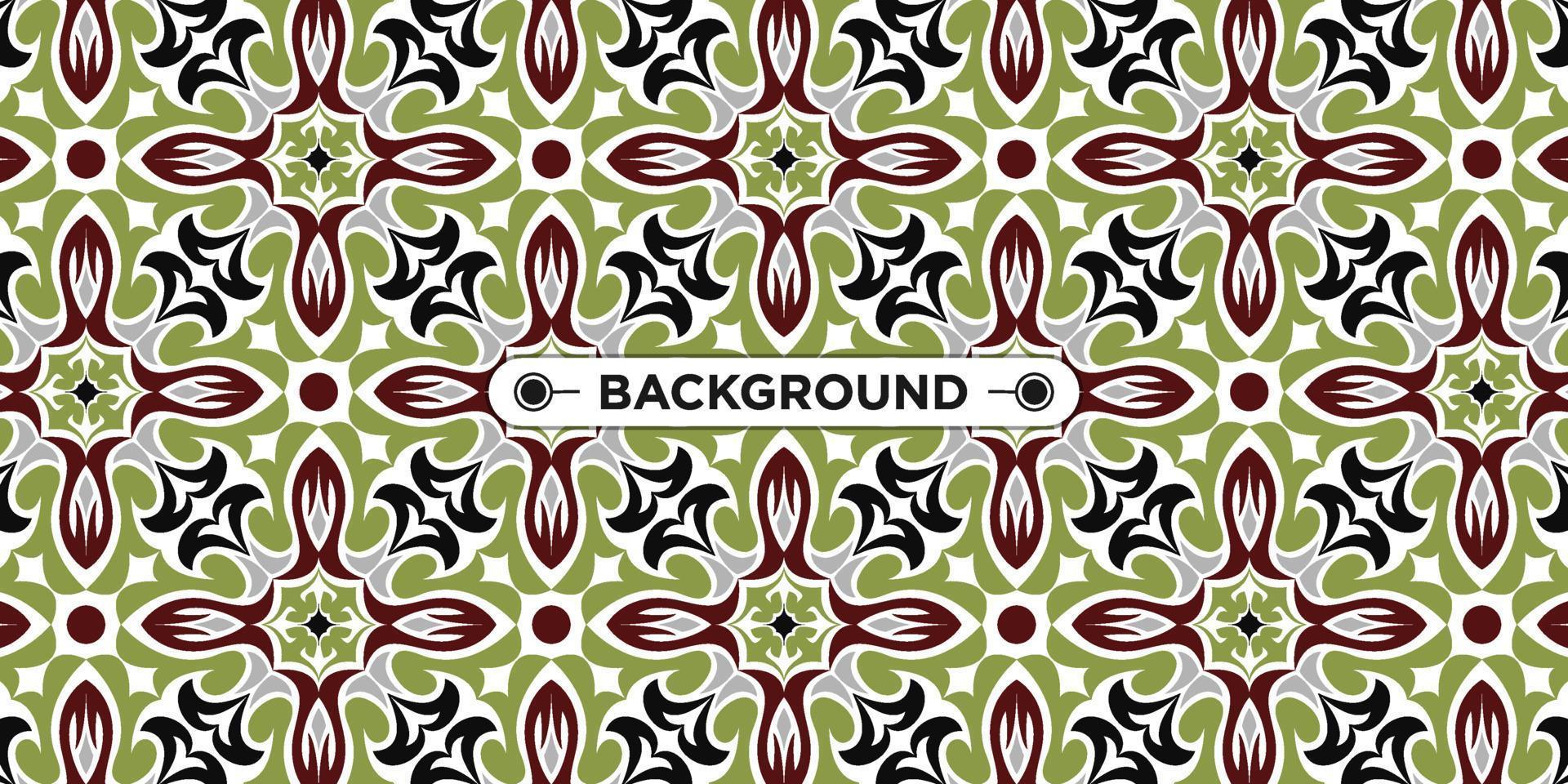 colorful ethnic mandala seamless pattern background vector