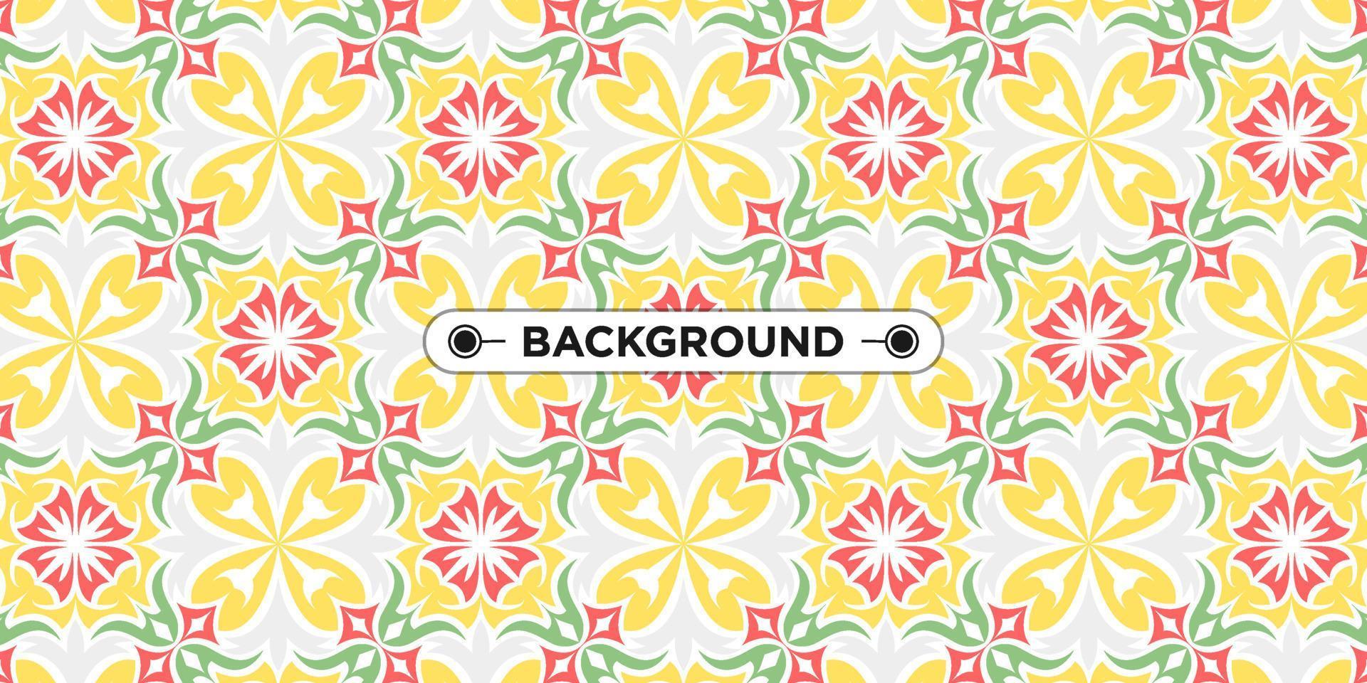 colorful ethnic mandala seamless pattern background vector