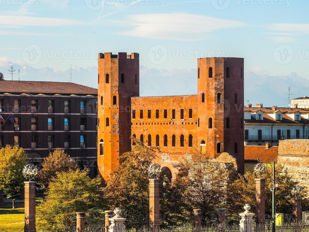 HDR Porta Palatina Palatine Gate in Turin photo