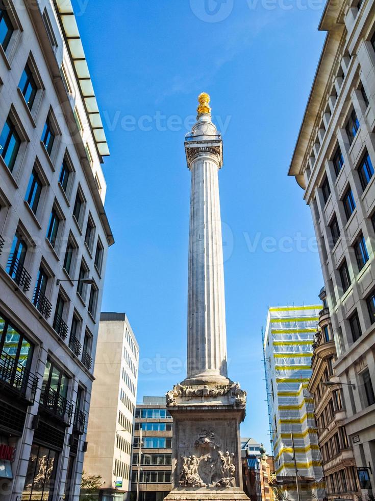 HDR The Monument, London photo