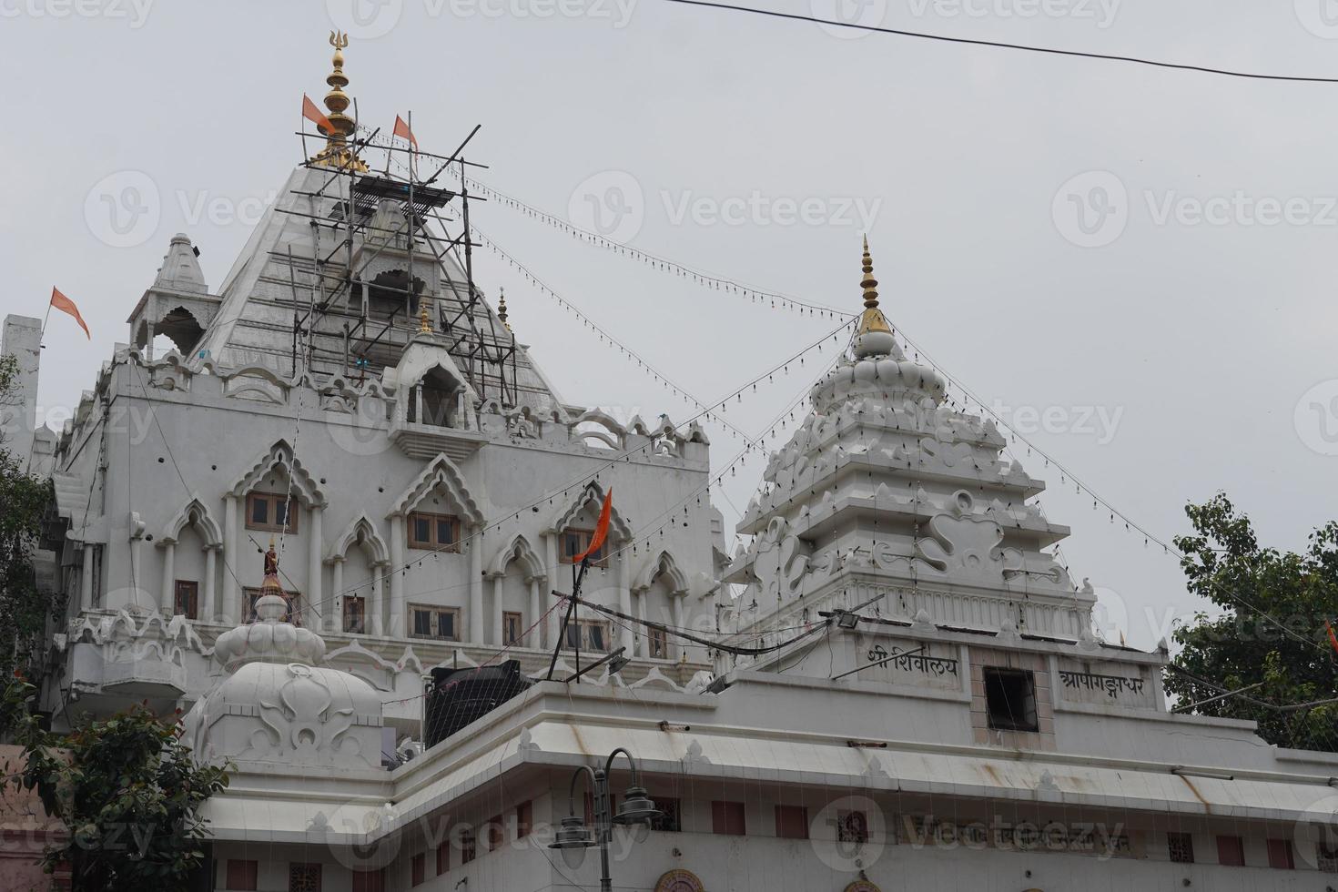 shiv mandir en chandni chowk de delhi foto