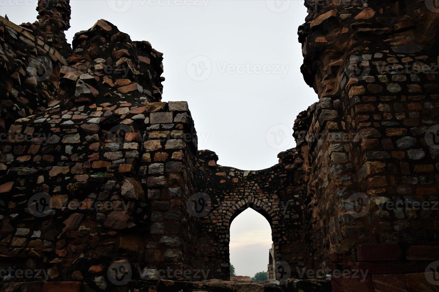 old architecture near qutub minar photo