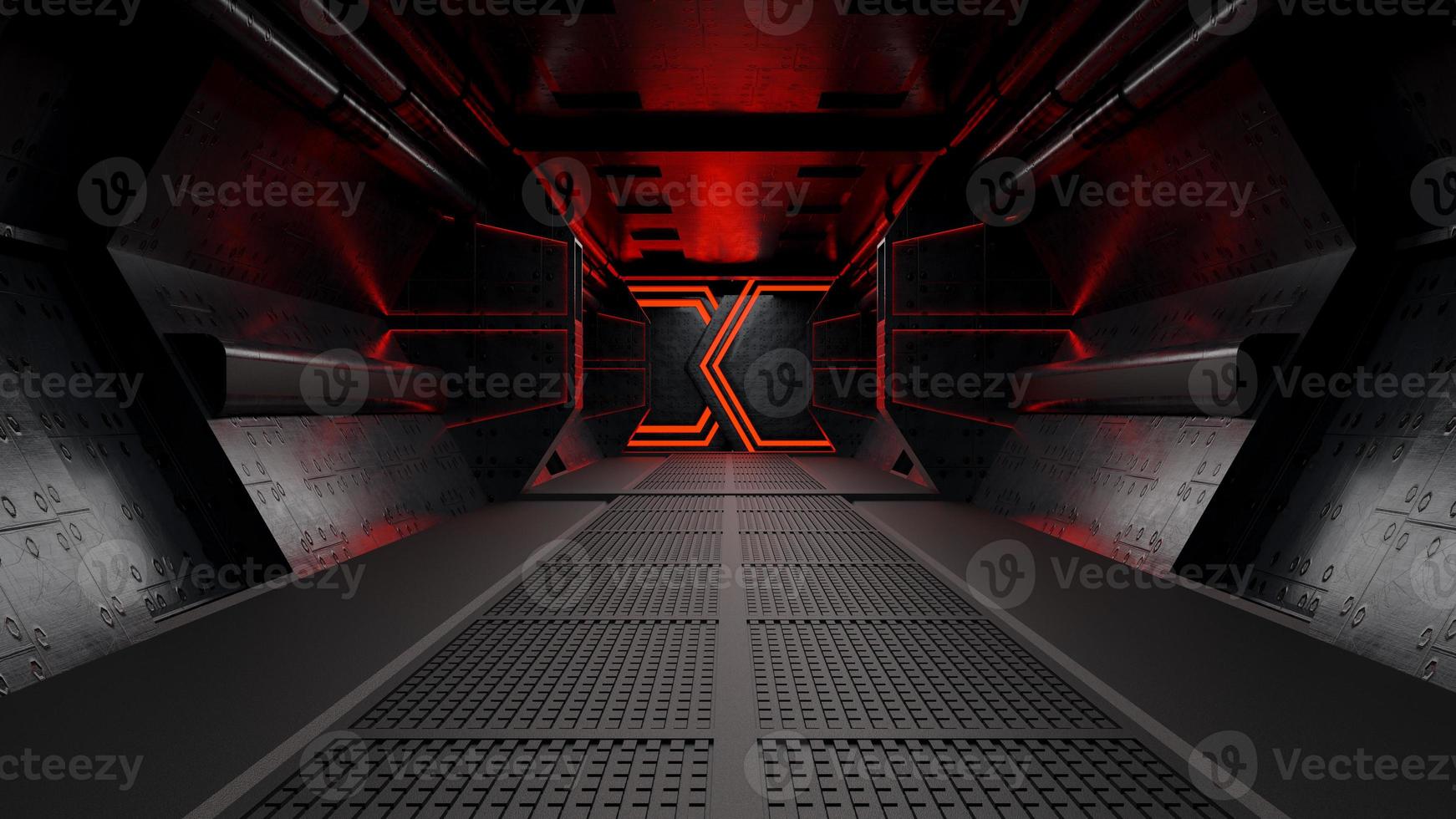Spaceship Corridor is a stock motion graphics video that shows the interior of a moving spaceship.  3D rendering photo
