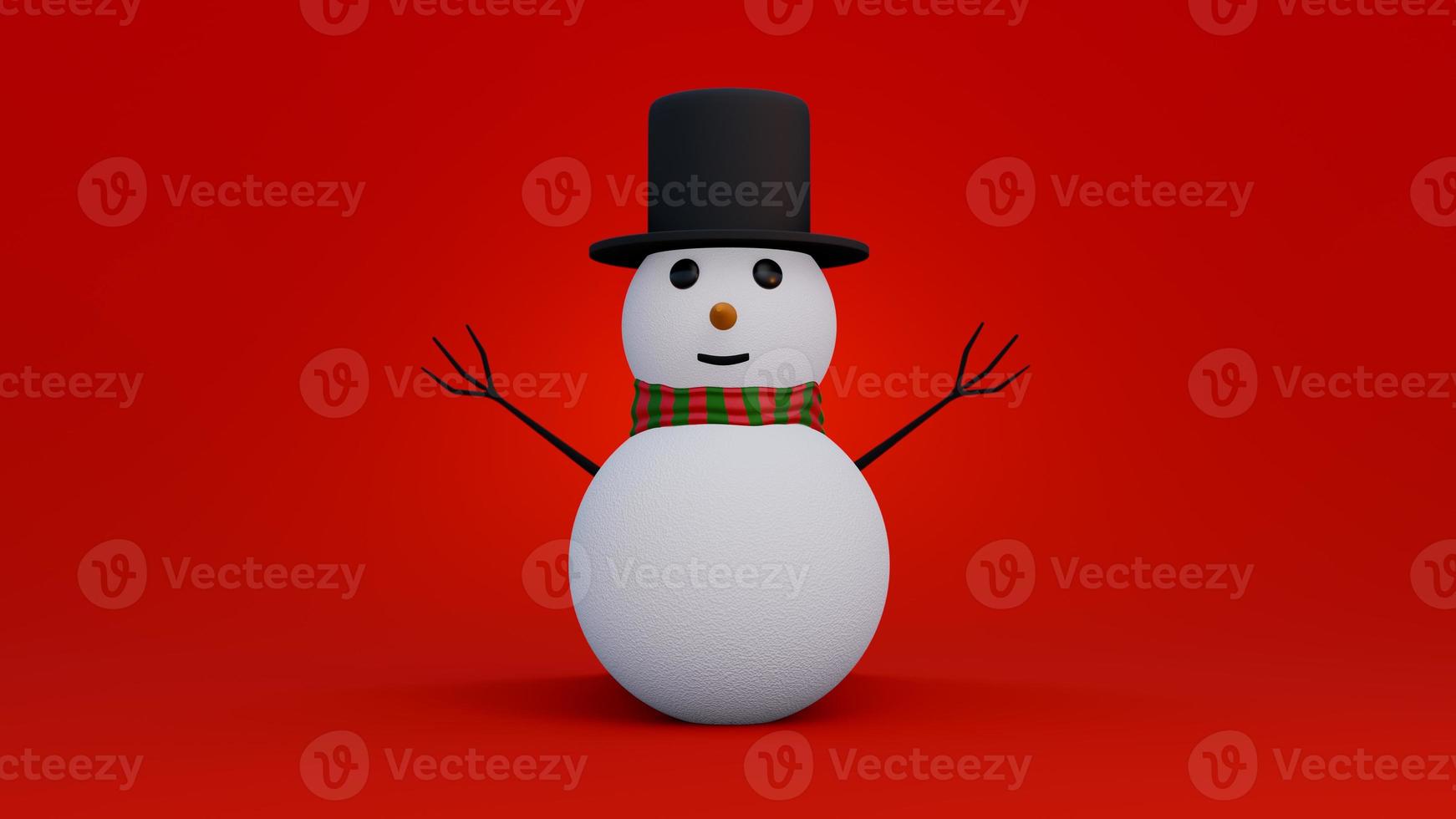 abstract christmas on full color background 3d rendering with many object christmas tree gift box snow man metallic gold ball,holiday christmas new year concept photo