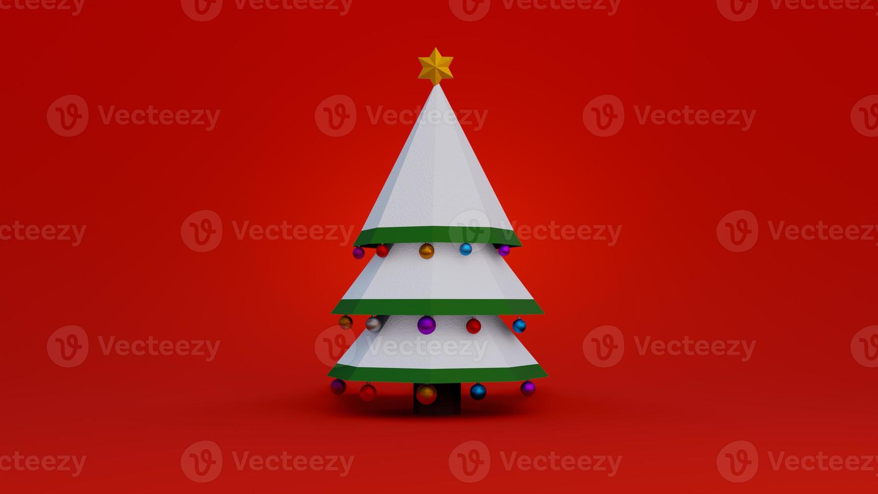 abstract christmas on full color background 3d rendering with many object christmas tree gift box snow man metallic gold ball,holiday christmas new year concept photo