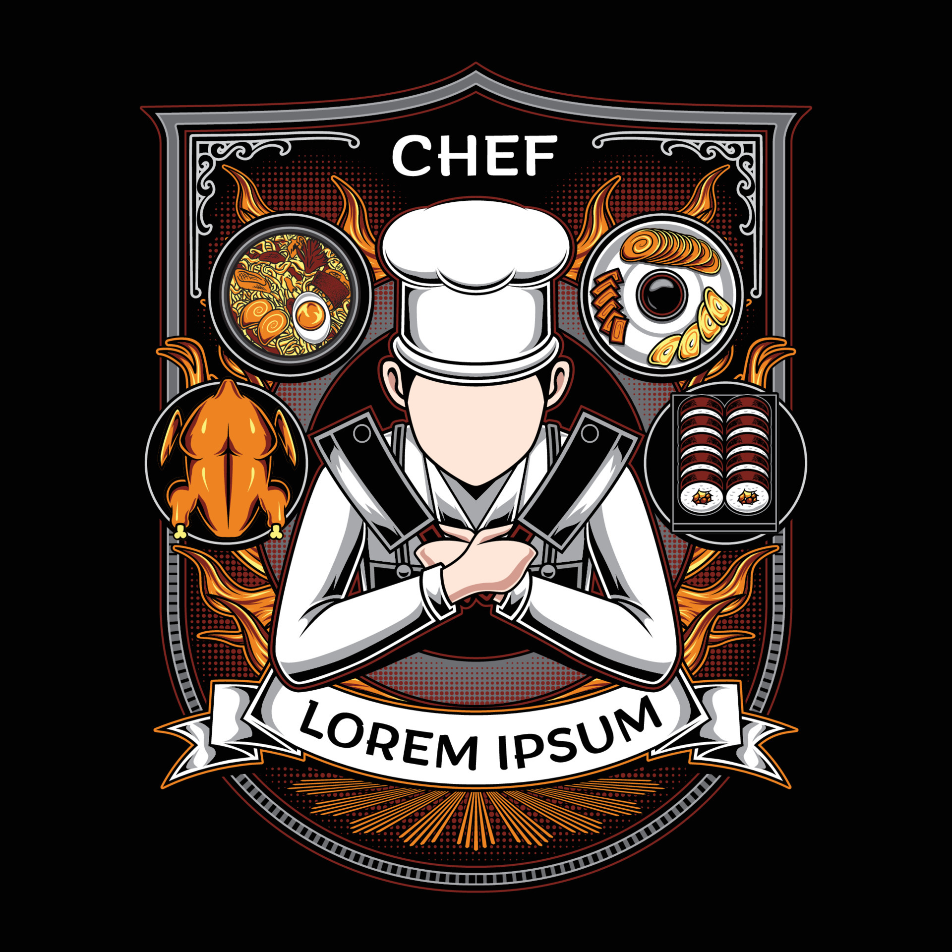 under George Hanbury Fume Master chef illustration for t-shirt design 6859645 Vector Art at Vecteezy under George Hanbury Fume Master chef illustration for t-shirt design 6859645 Vector Art at Vecteezy
