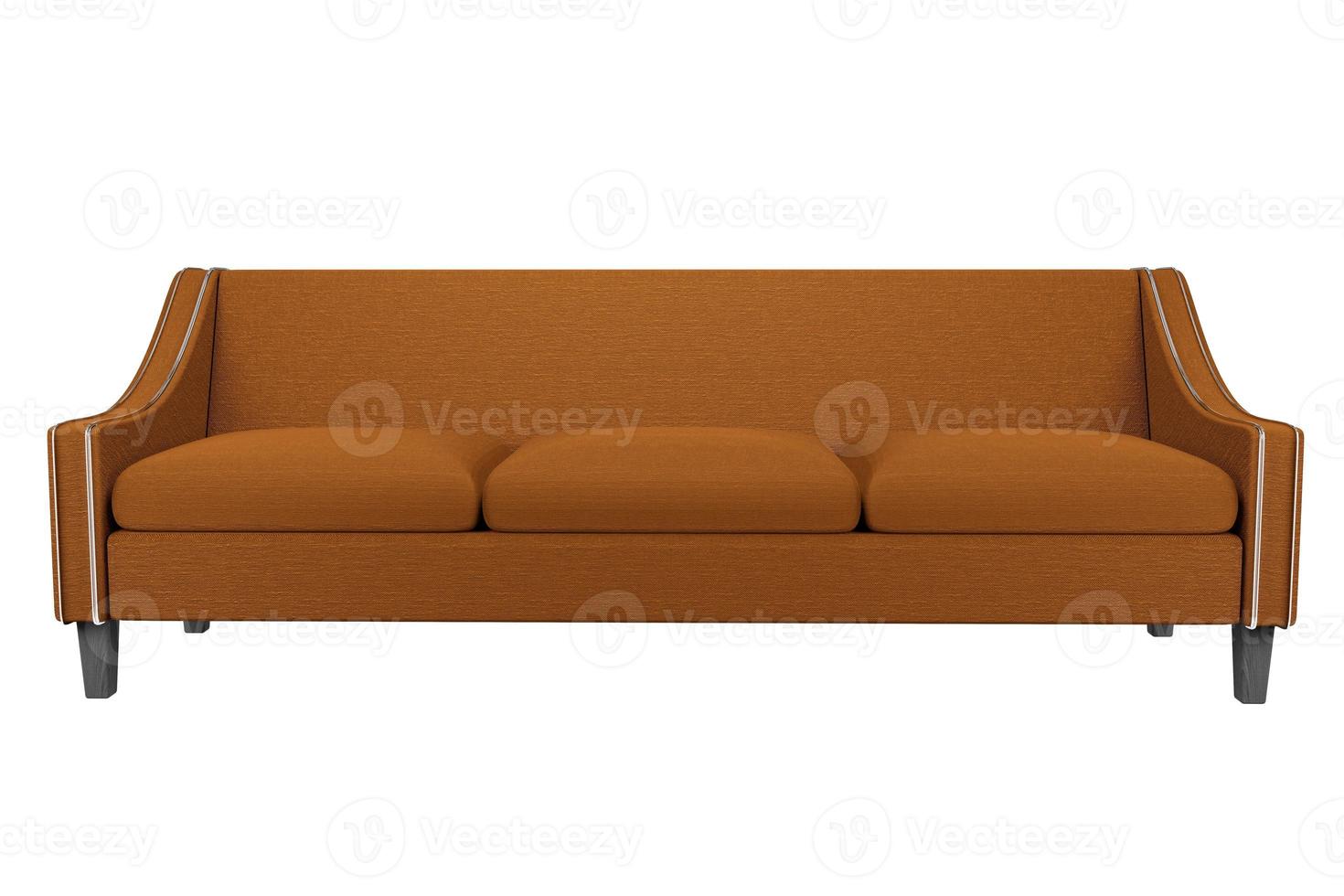 sofá marrón y cuero de tela de silla con fondo blanco para usar en gráficos, edición de fotos, sofás, varios colores, rojo, negro, verde y otros colores. el fondo blanco es fácil de editar para el interior foto