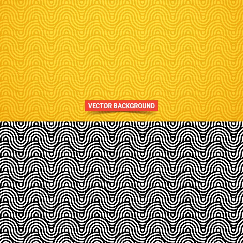 Interlacing rounded stripes. Not seamless pattern. Vector illustration