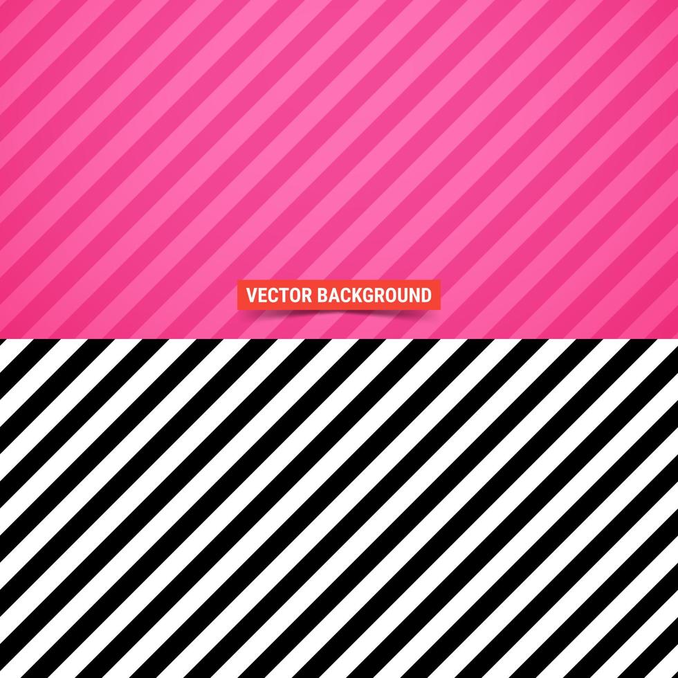 Simple background. Diagonal stripes pattern over pink background. Vector illustration