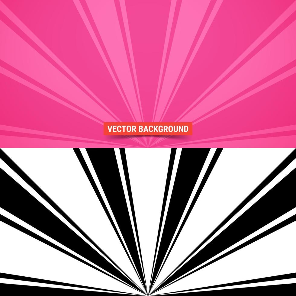 Simple background. Spotlight beams pattern over pink background. Vector illustration