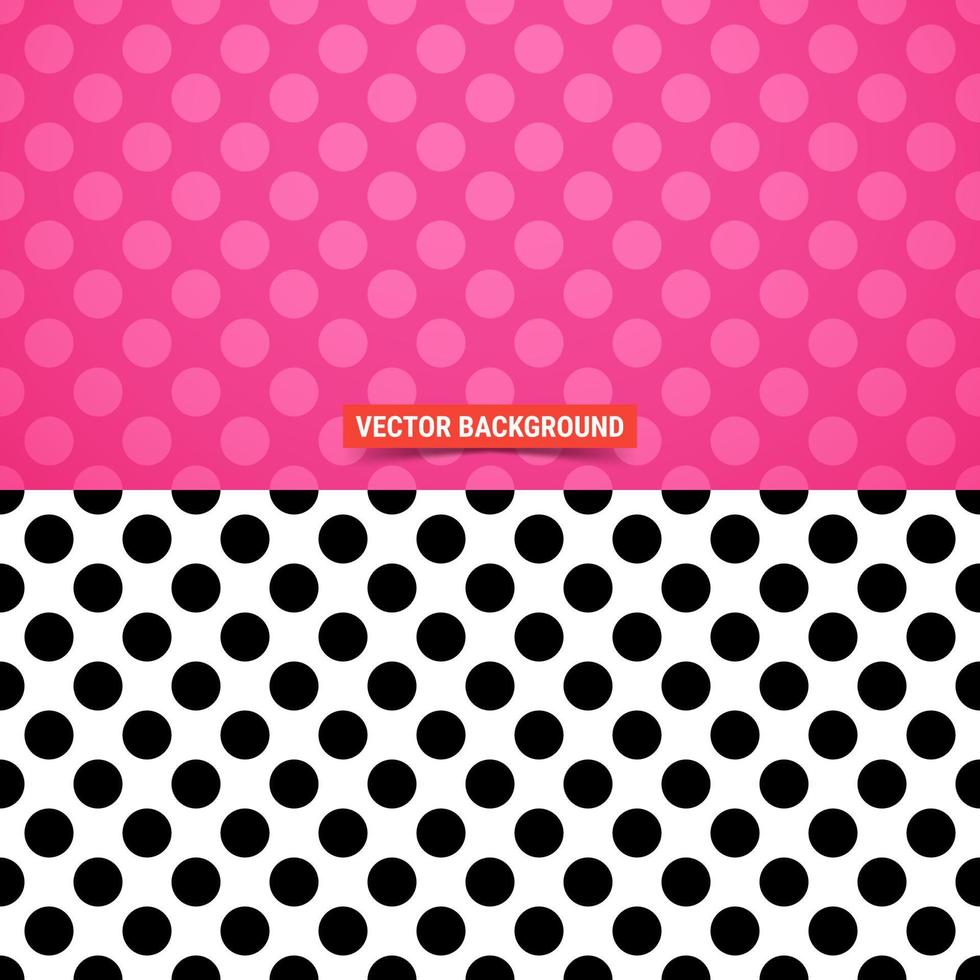 Simple background. Dots pattern over pink background. Vector illustration