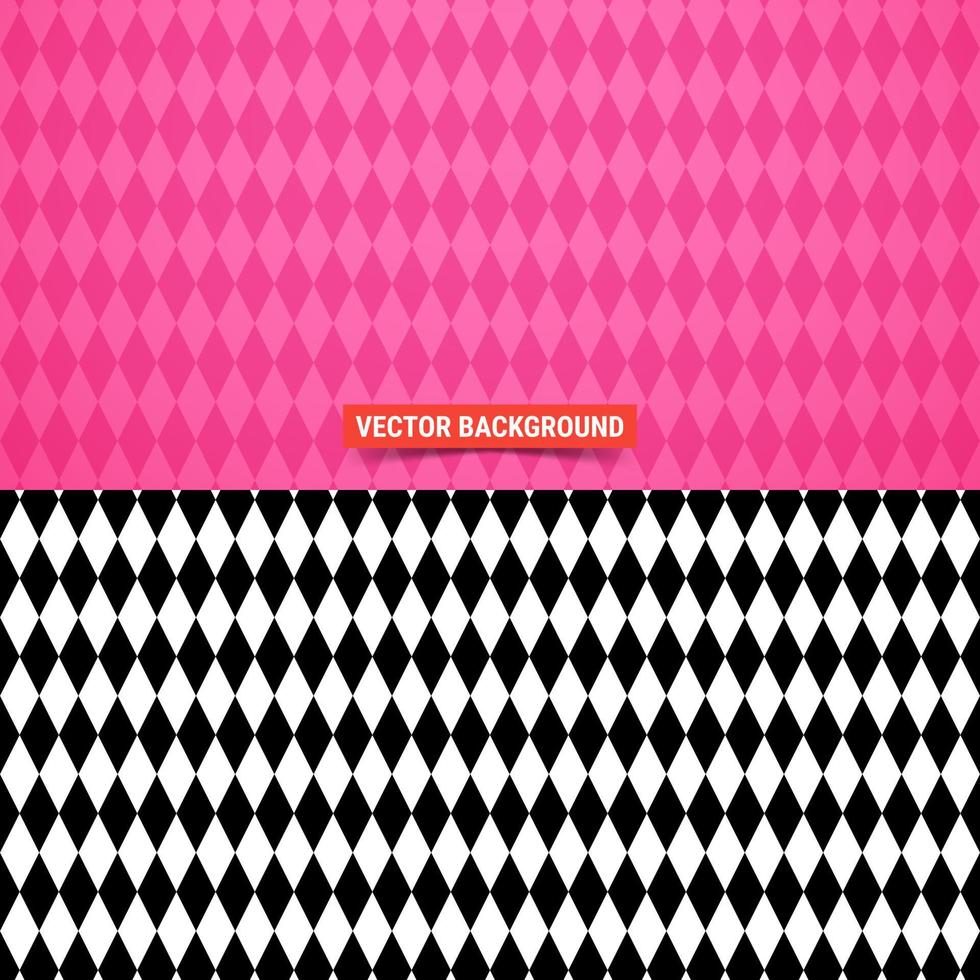 Simple background. Diamond pattern over pink background. Vector illustration