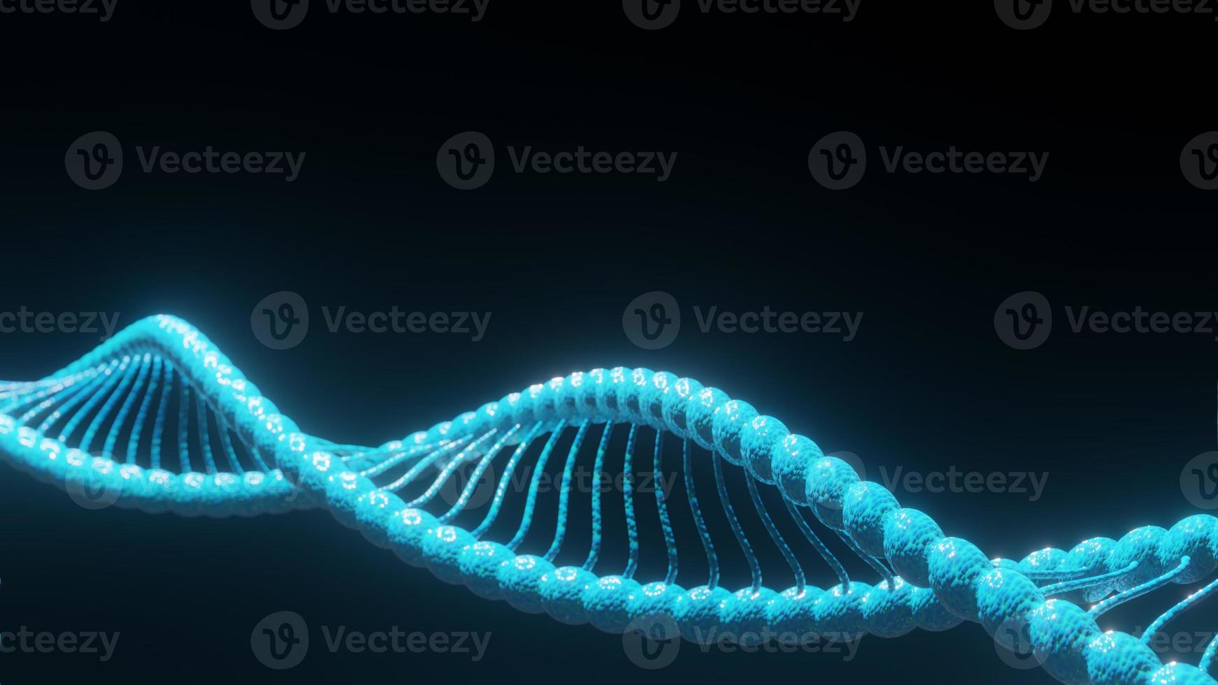 Abstract vector DNA structure. Medical science background 3D rendering photo