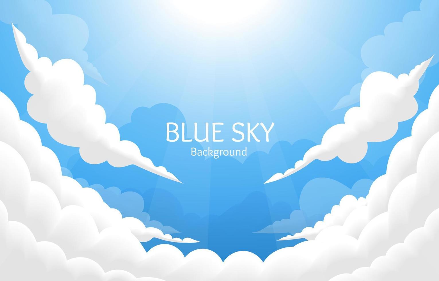 fondo de cielo azul vector