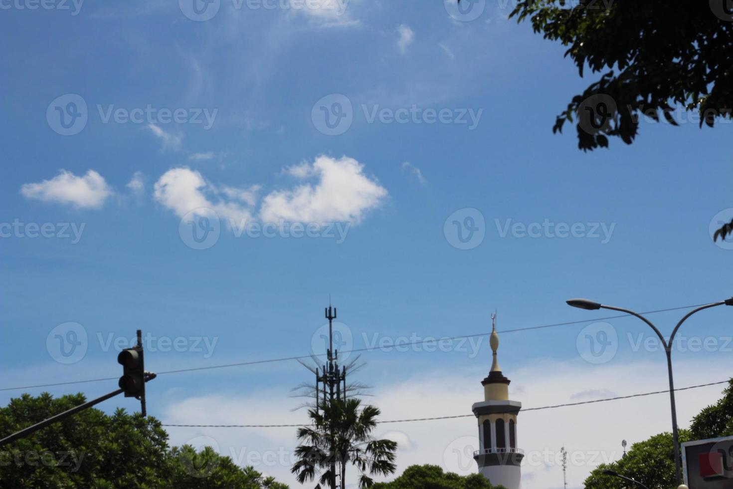 mosque beside the road photo