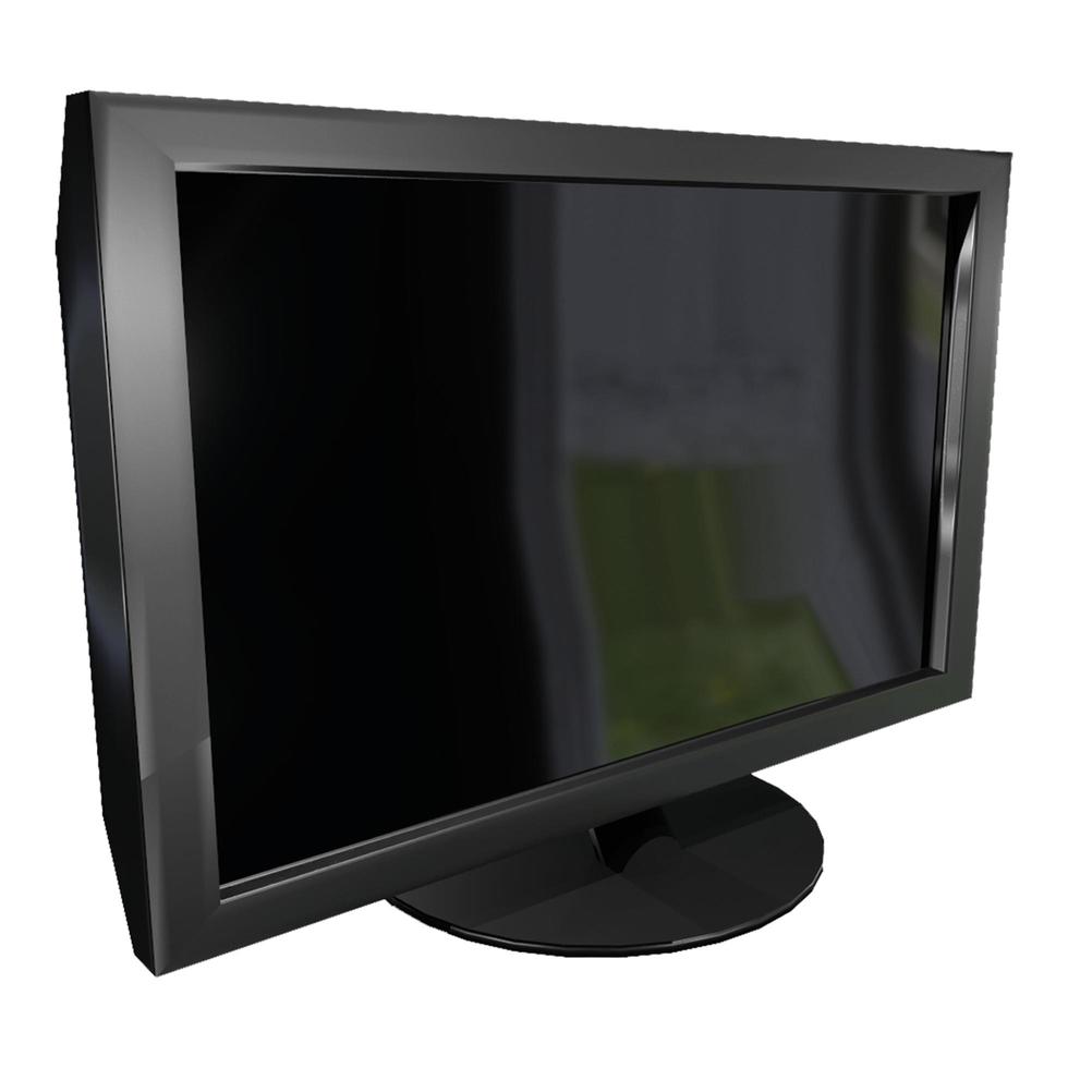monitor de computadora ilustración 3d aislado foto