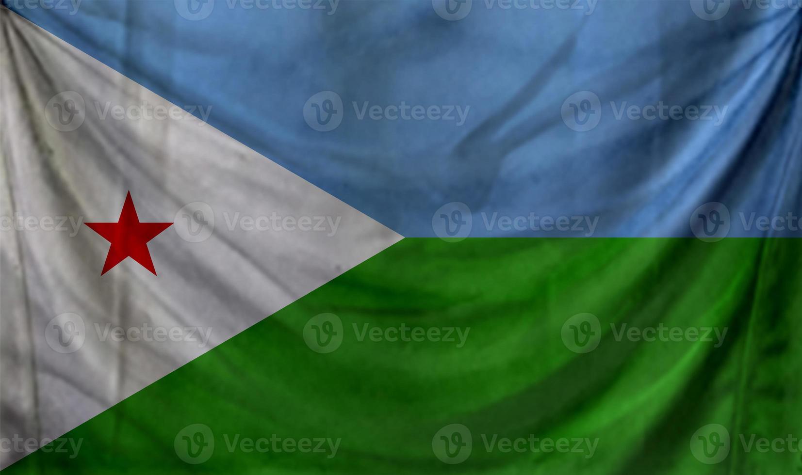 Djibouti flag waving. Background for patriotic and national design photo