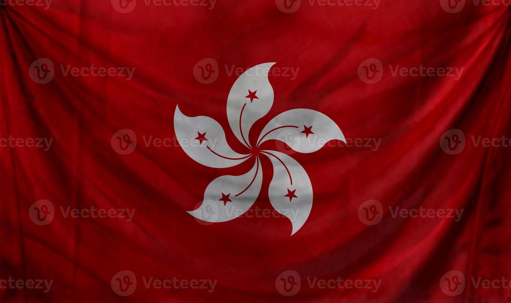 Hong Kong flag wave design photo