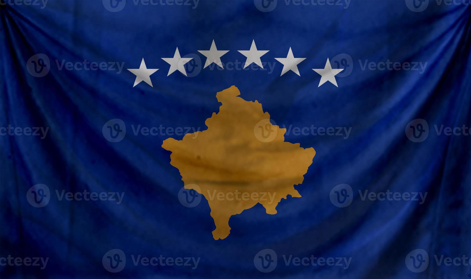Kosovo flag wave design photo