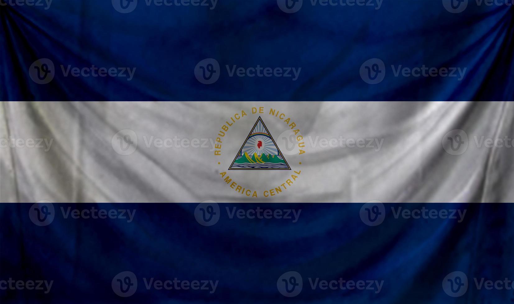 Nicaragua flag wave design photo