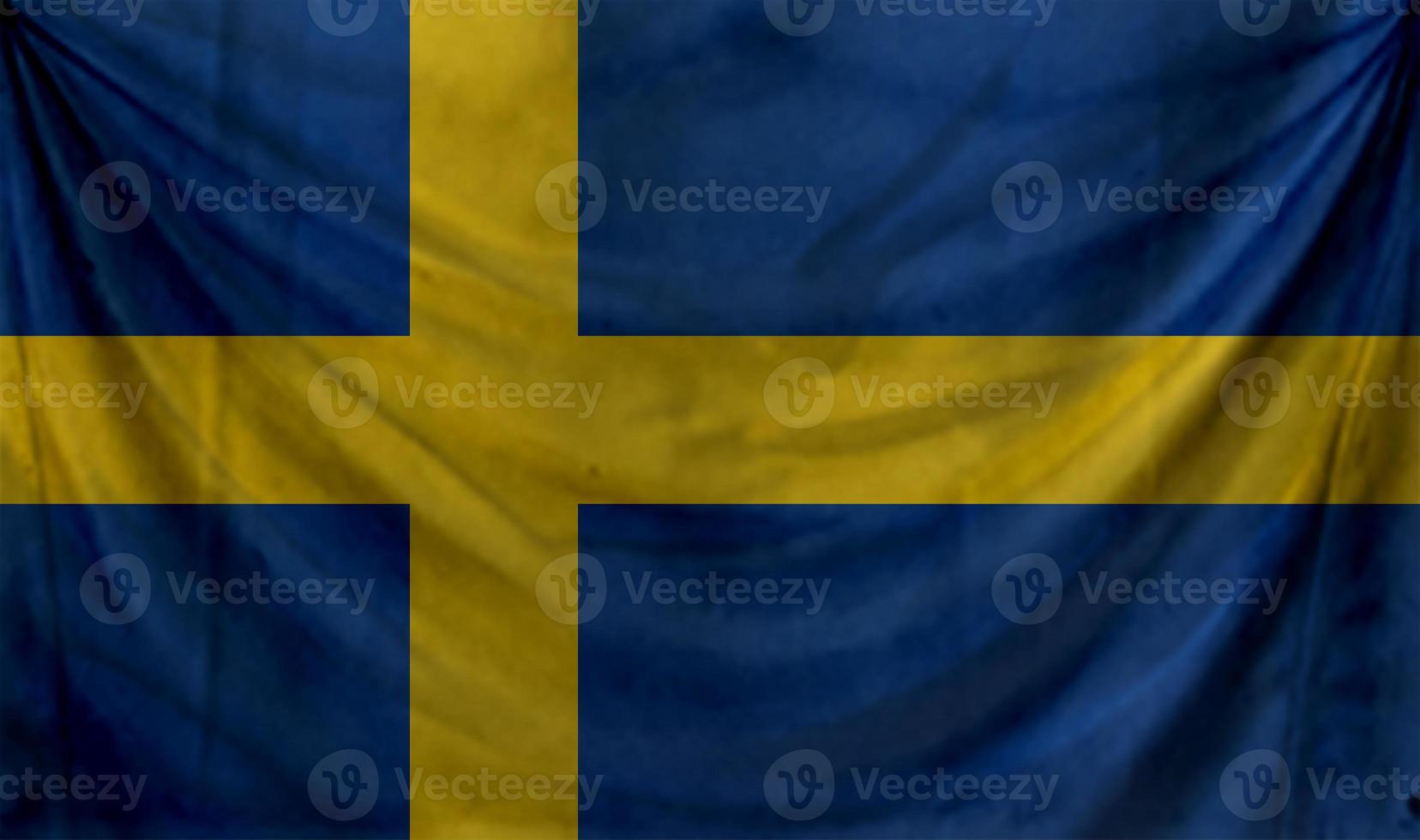 Sweden flag wave design photo