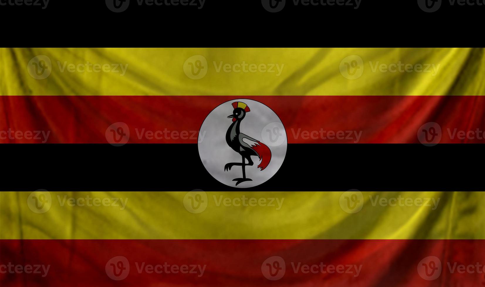 Uganda flag wave design photo