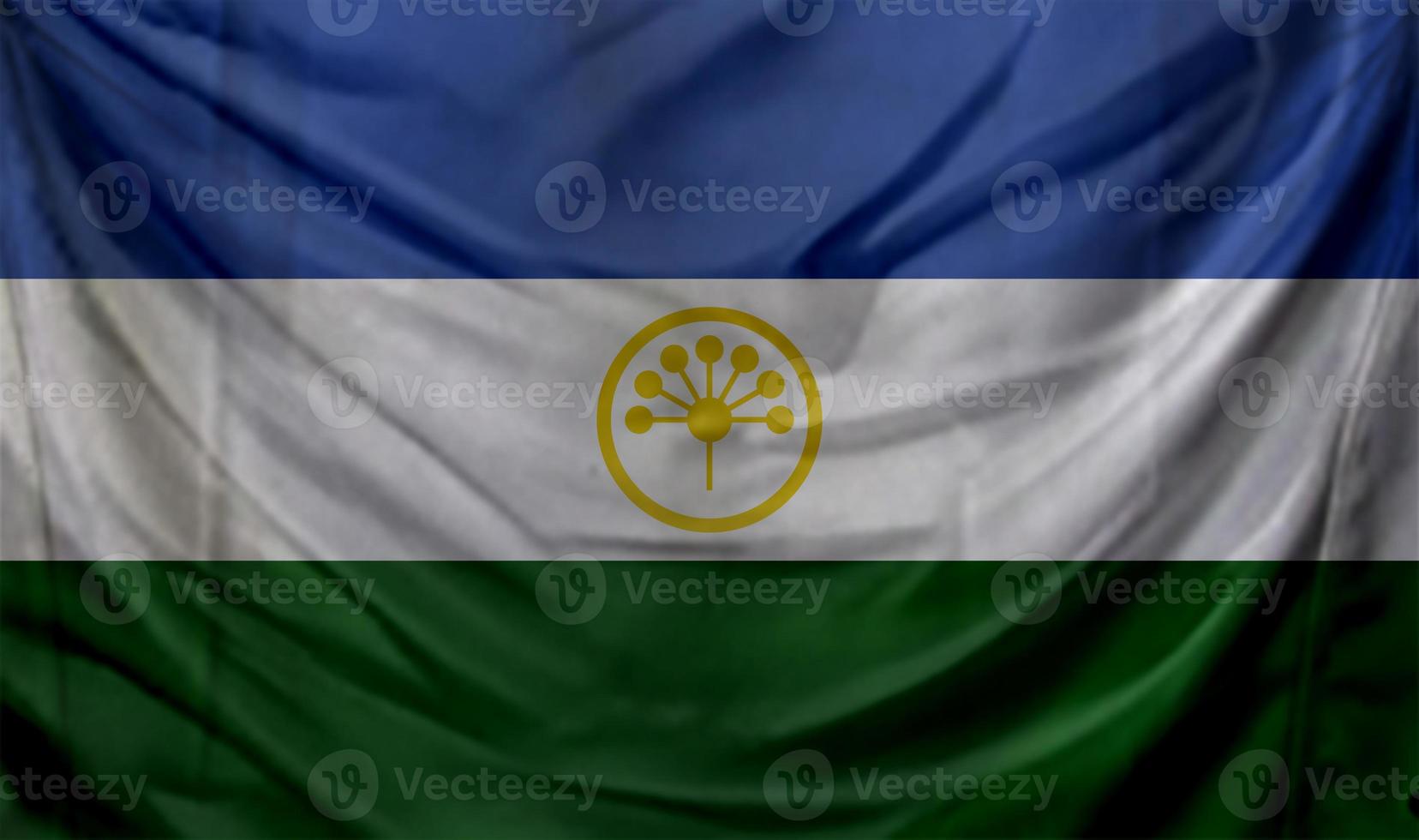 Bashkortostan flag waving. Background for patriotic and national design photo