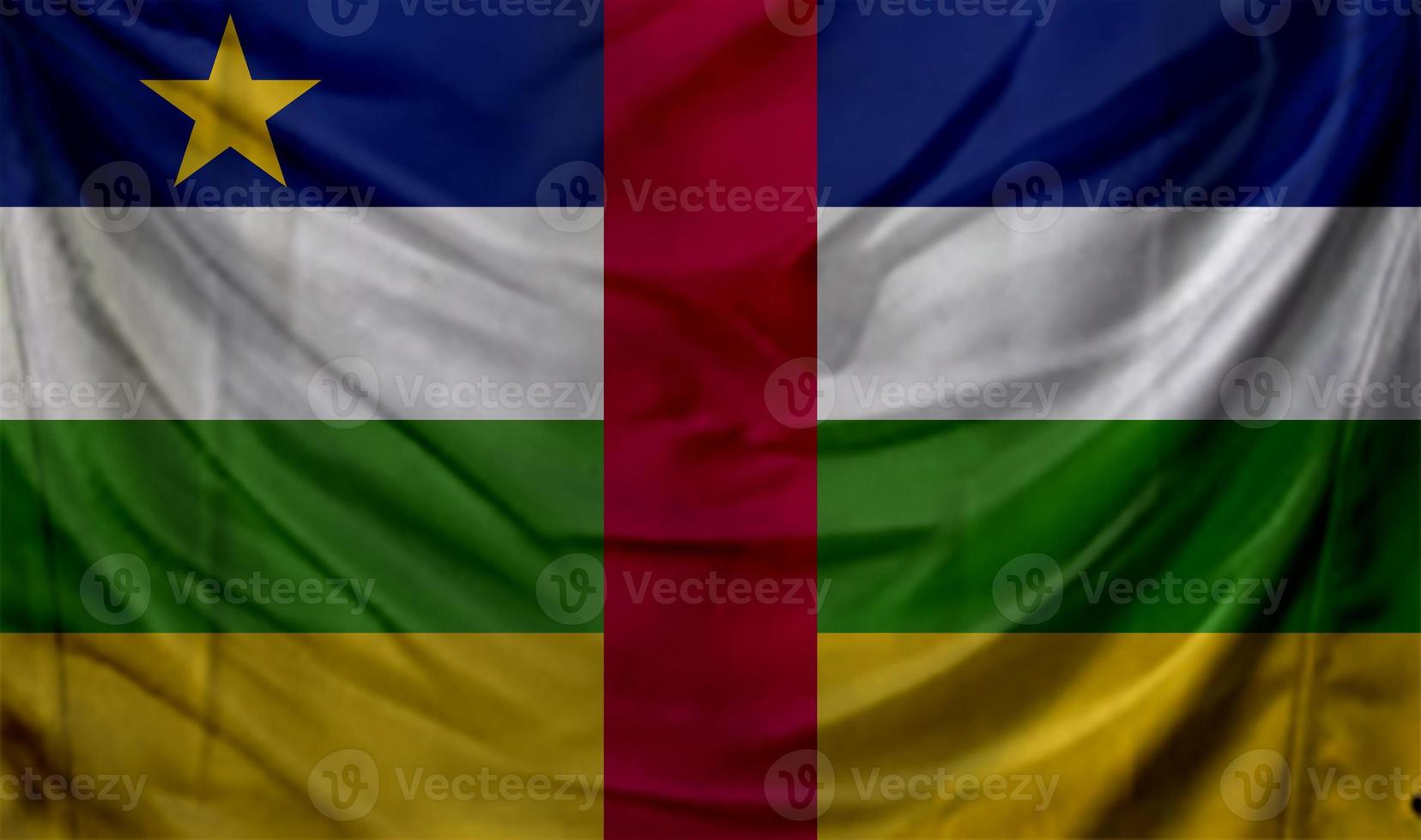 Central African Republic flag waving. Background for patriotic and national design photo