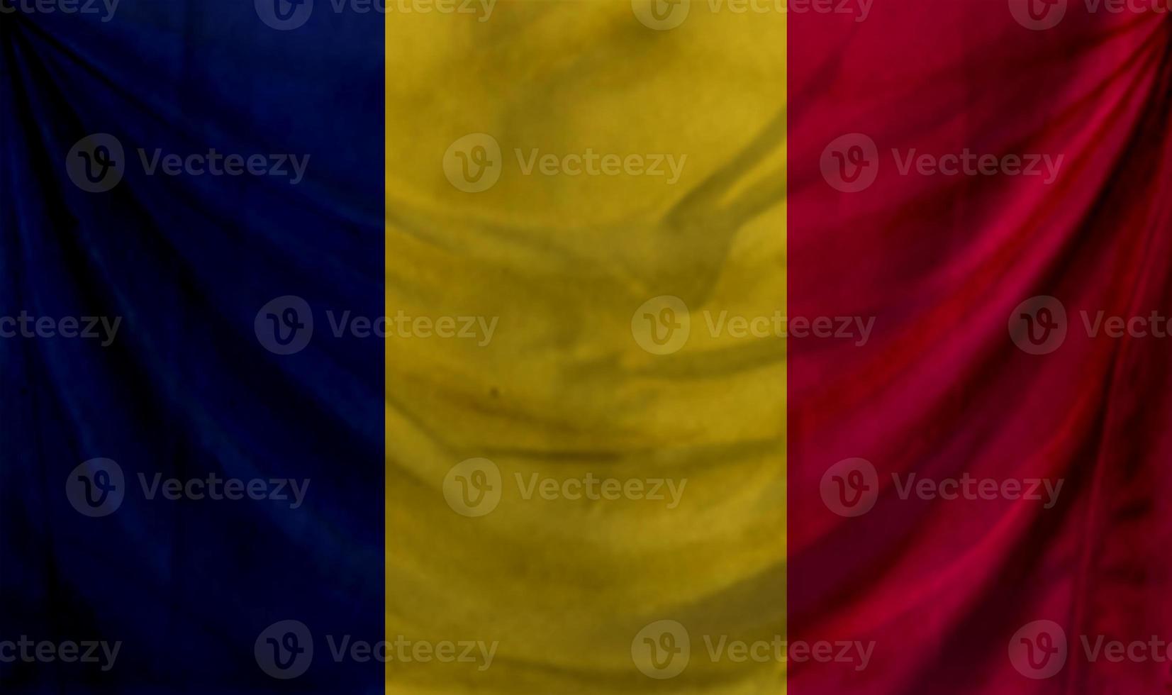 Chad flag waving. Background for patriotic and national design photo