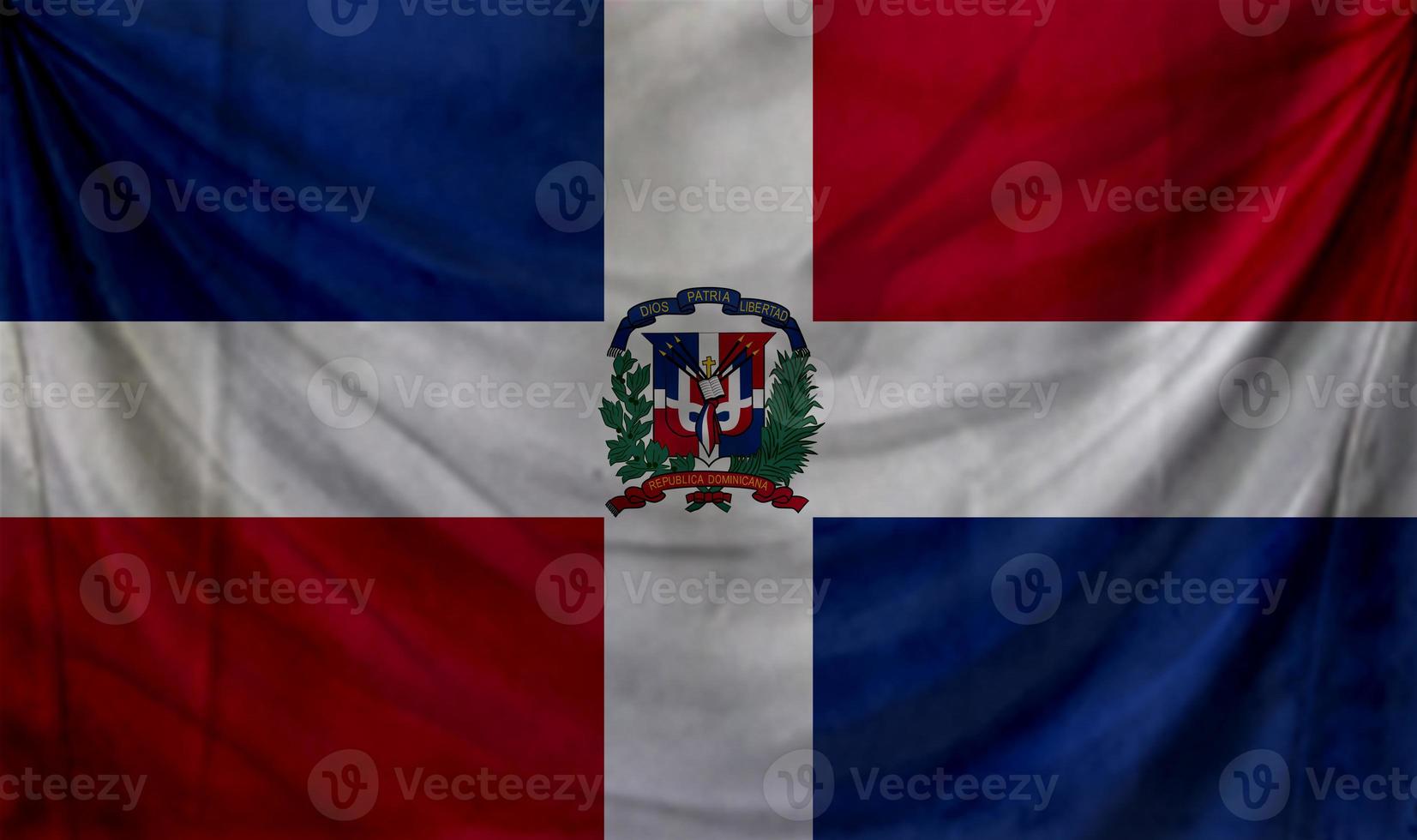 Dominican Republic flag waving. Background for patriotic and national design photo