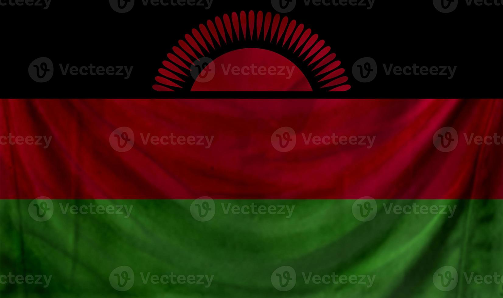 Malawi flag wave design photo