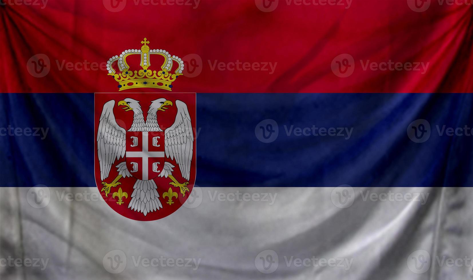 diseño de onda de bandera serbia foto