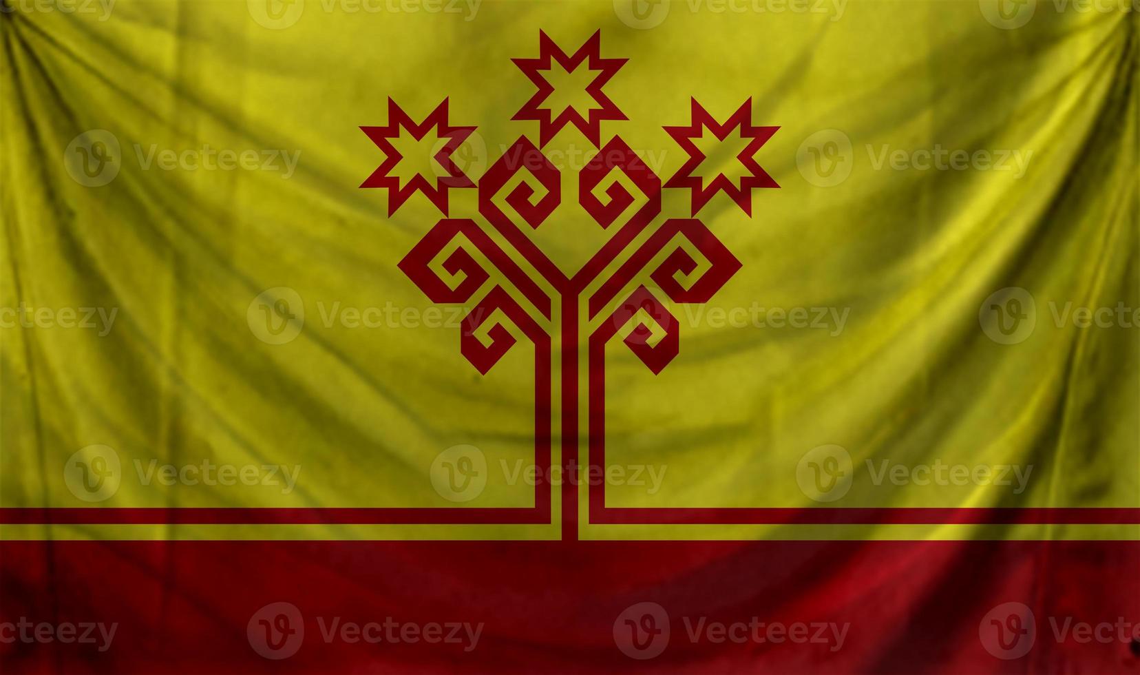 chuvashia flag wave design photo