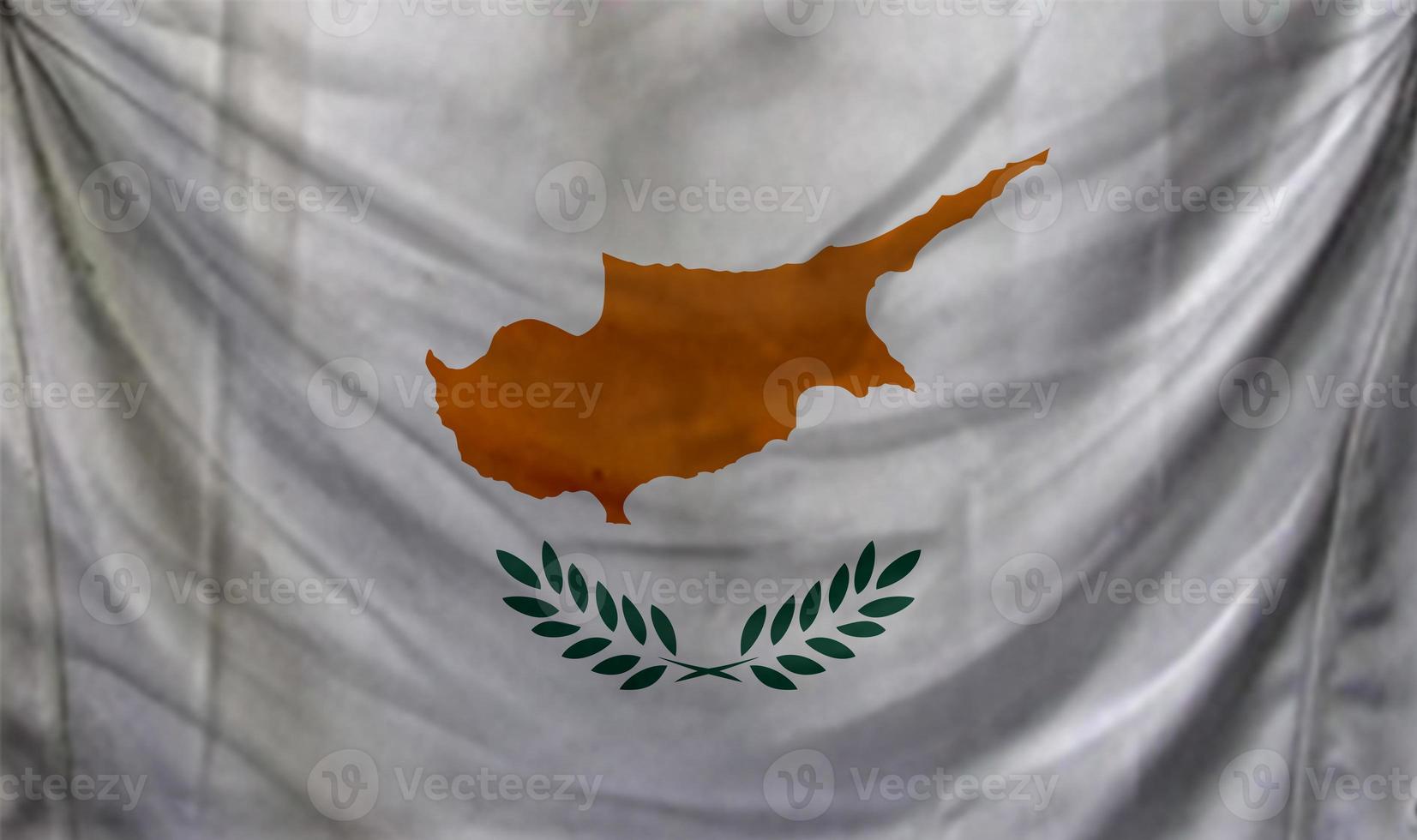 Cyprus flag waving. Background for patriotic and national design photo