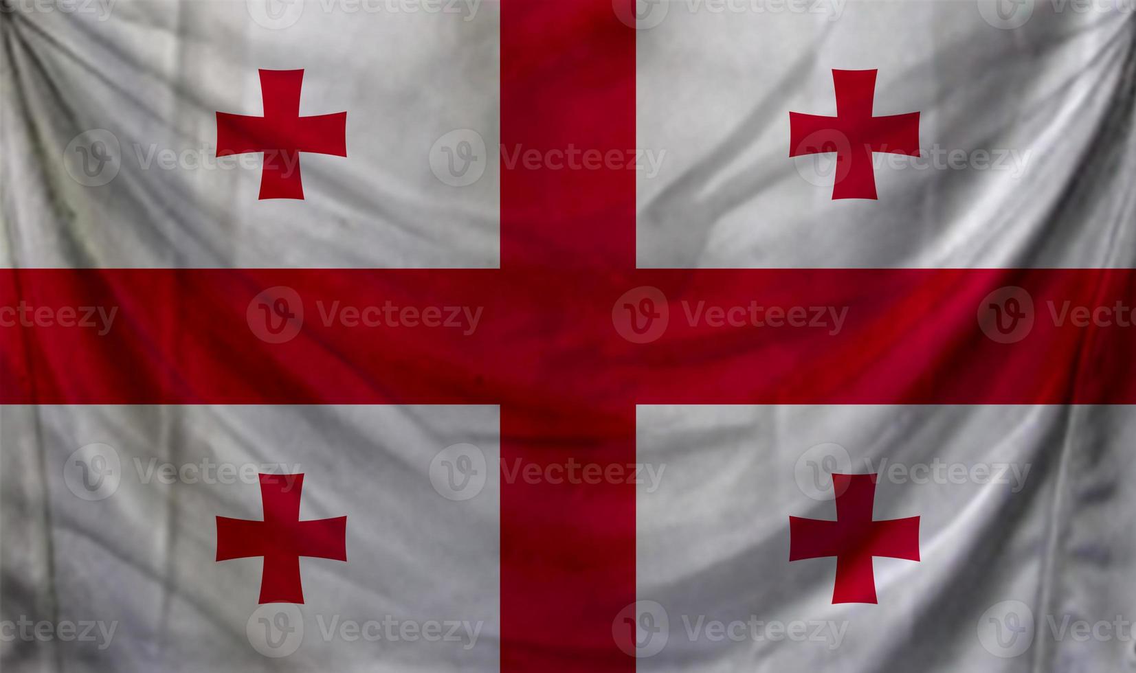 Georgia flag waving. Background for patriotic and national design photo