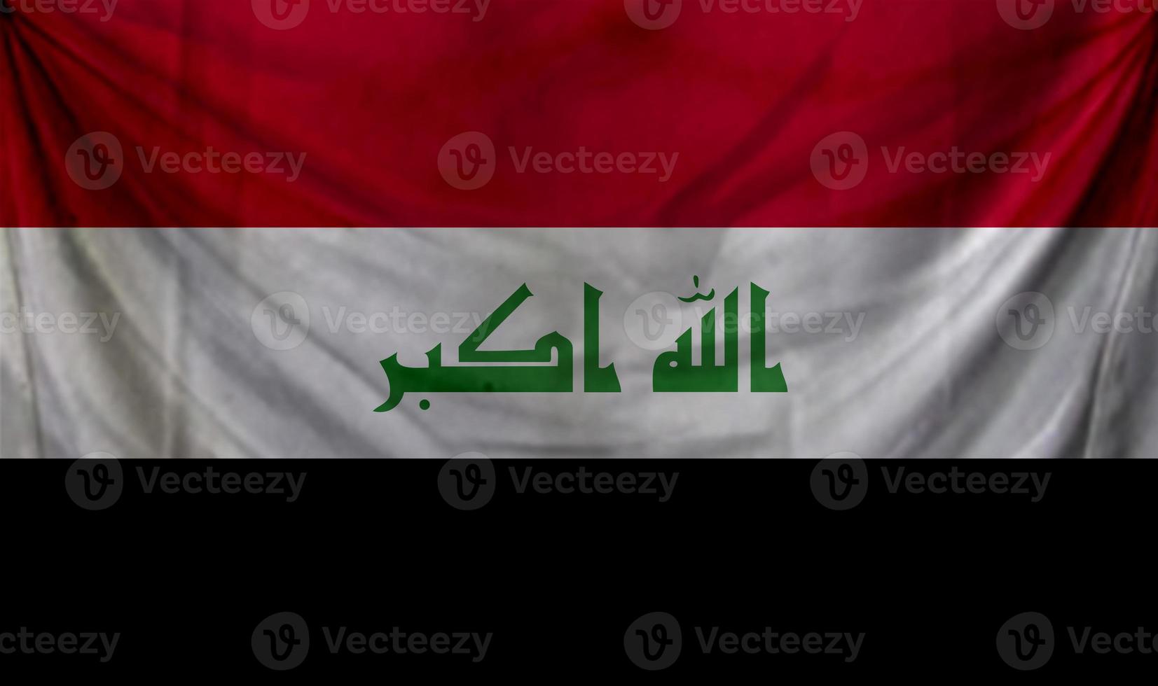 Iraq flag wave design photo