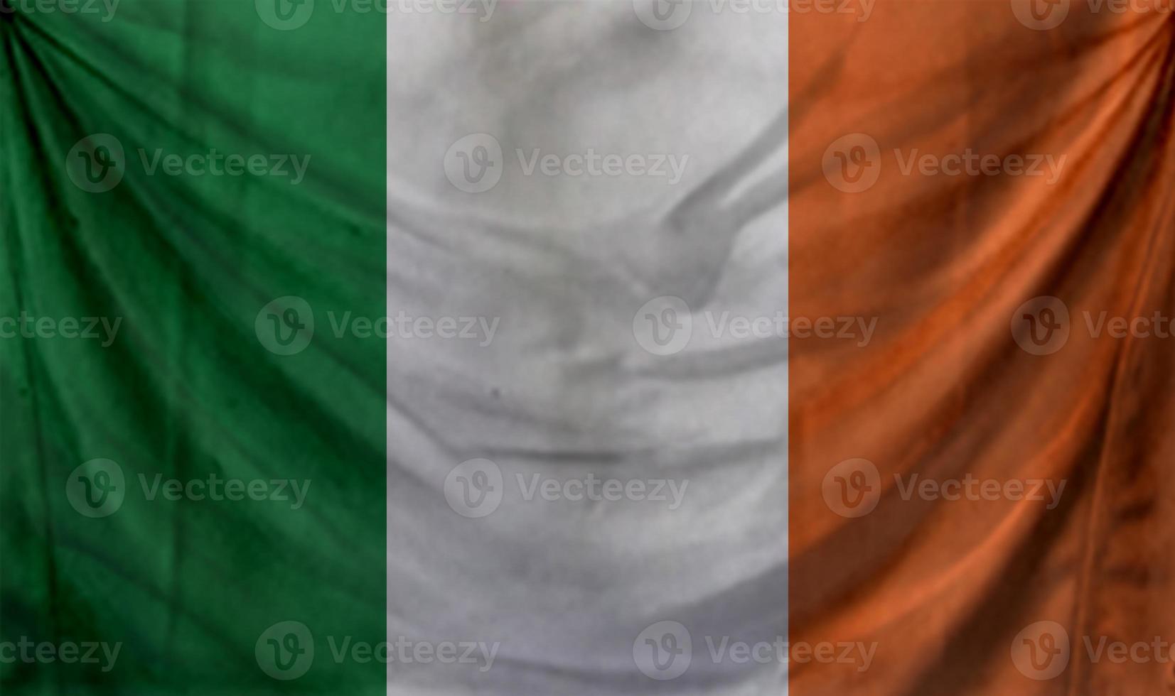 Ireland flag wave design photo