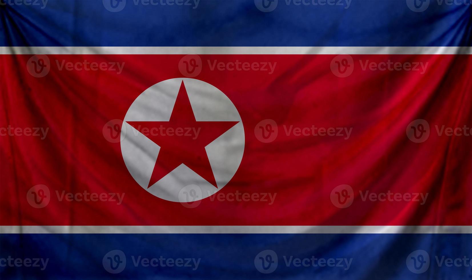 North Korea flag wave design photo