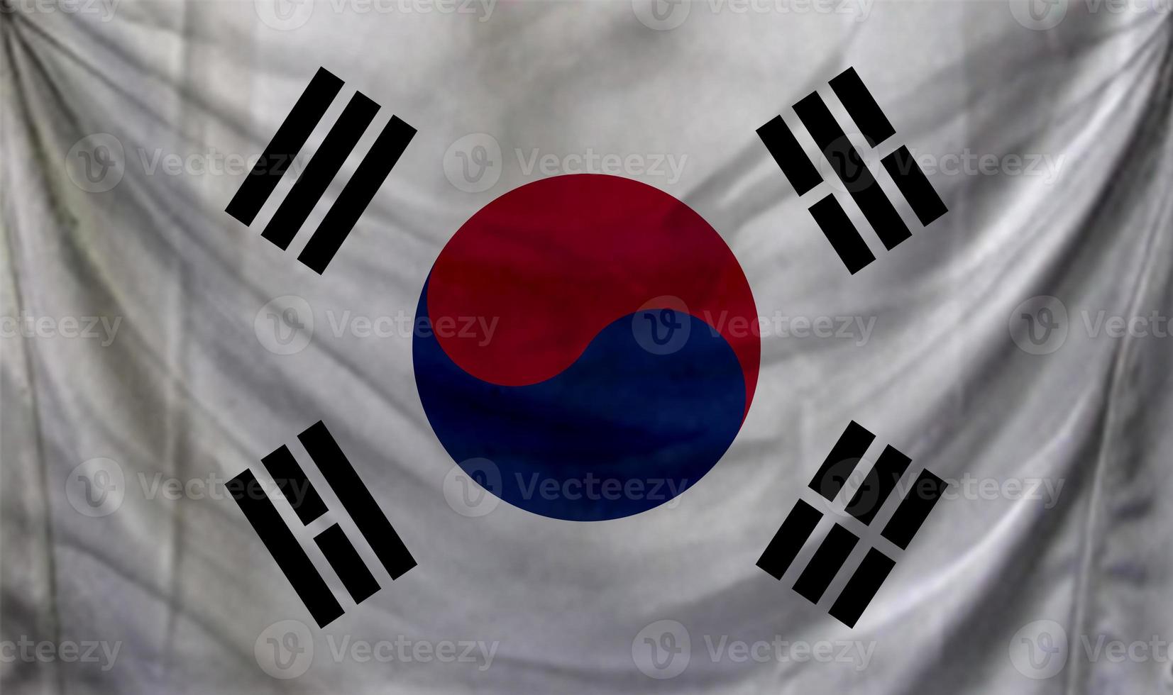 diseño de onda de bandera de corea del sur foto