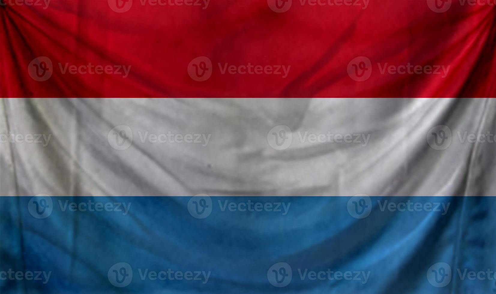 Luxembourg flag wave design photo