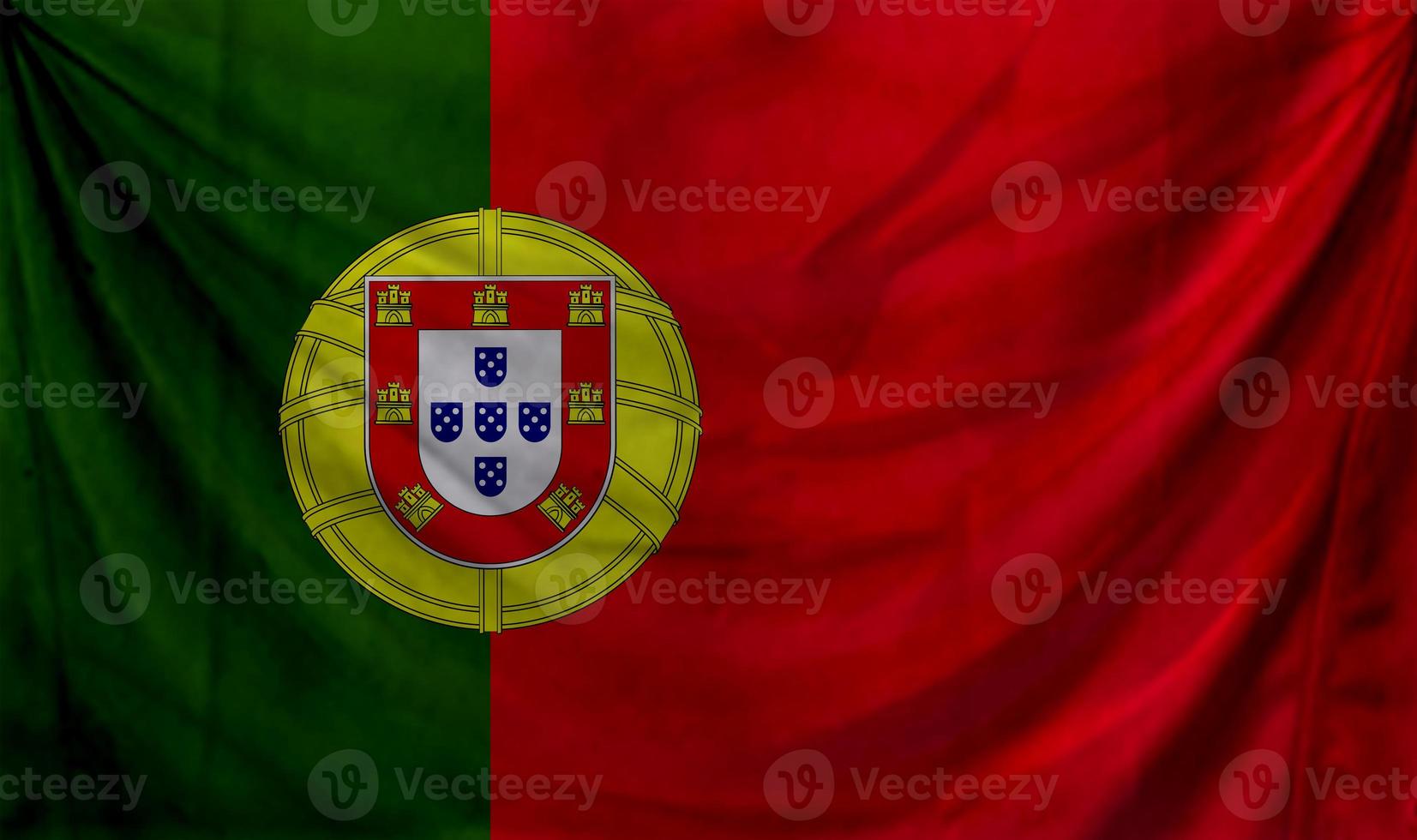 Portugal flag wave design photo